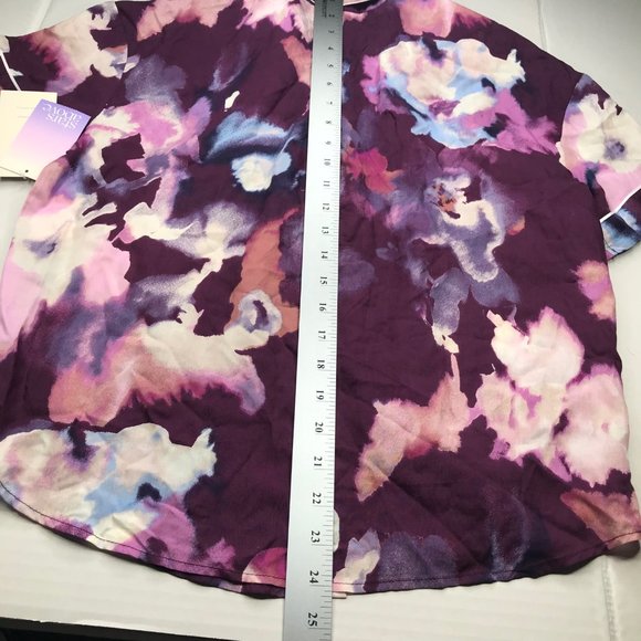 Stars Above Women's Button Sleep Shirt XS Purple New - Picture 14 of 14